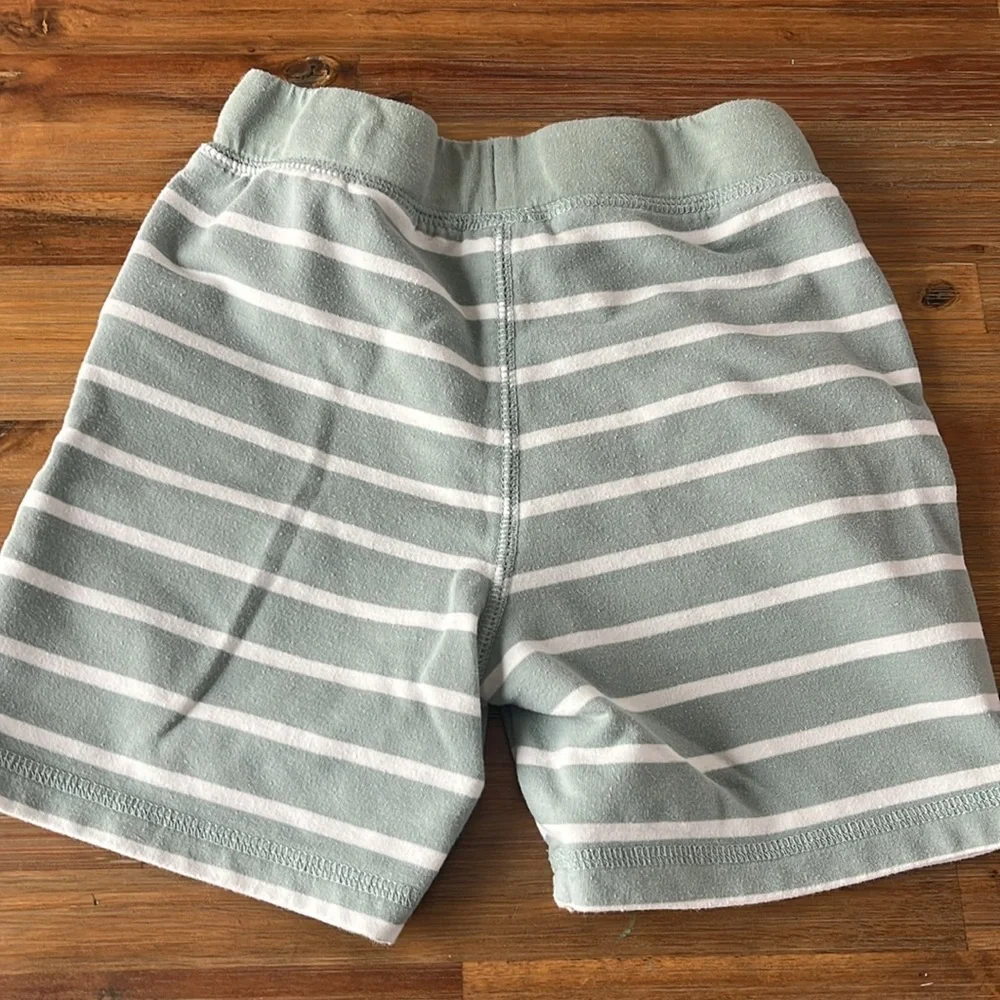 Toddler boys Striped Blue Shorts and Khaki Pants